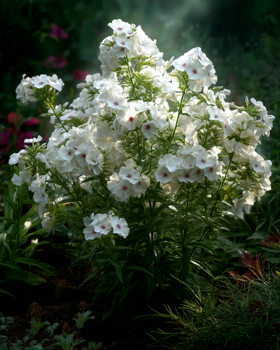 Flame White Eye Phlox paniculata