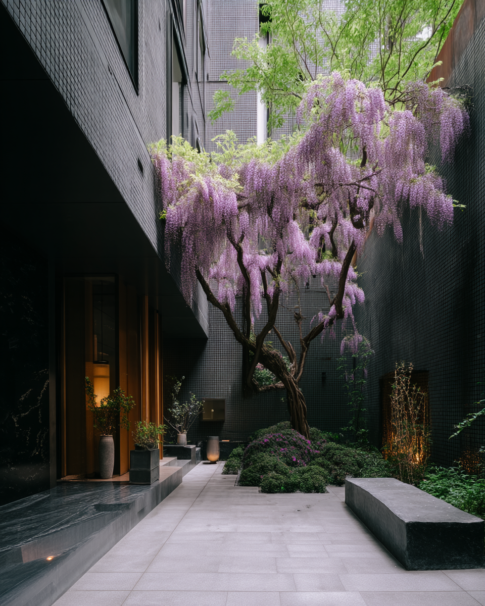 Honbeni Wisteria floribunda