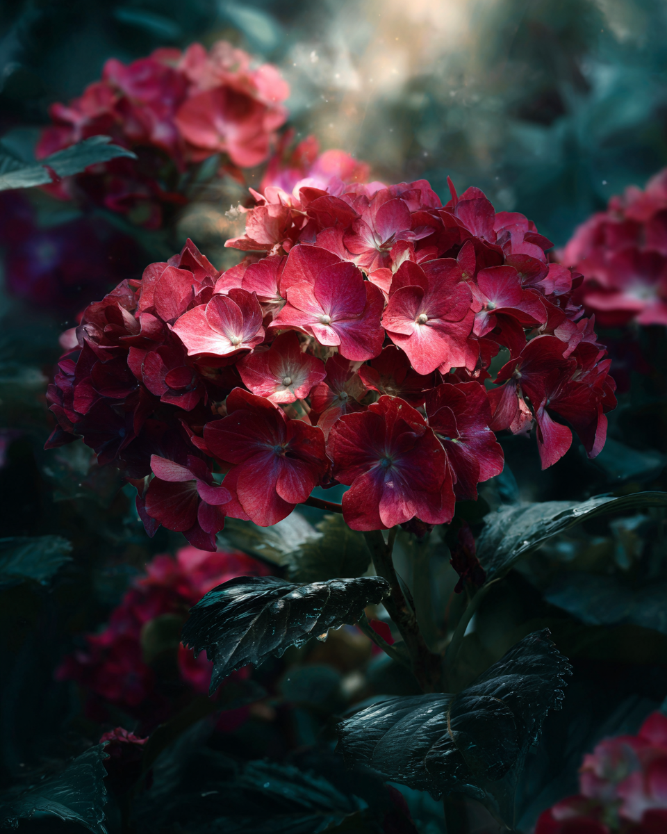 Red Power Hydrangea macrophylla