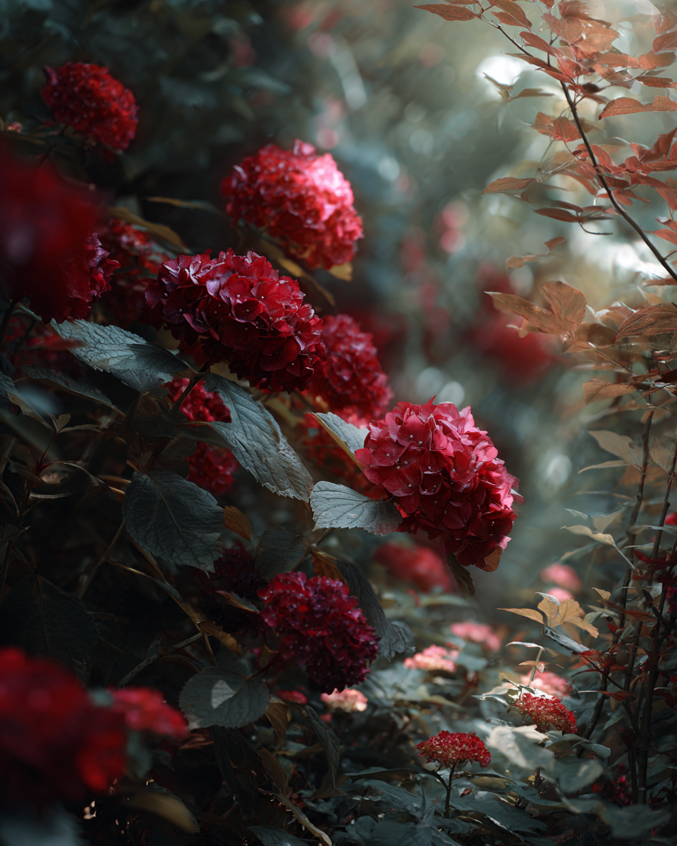 Red Power Hydrangea macrophylla