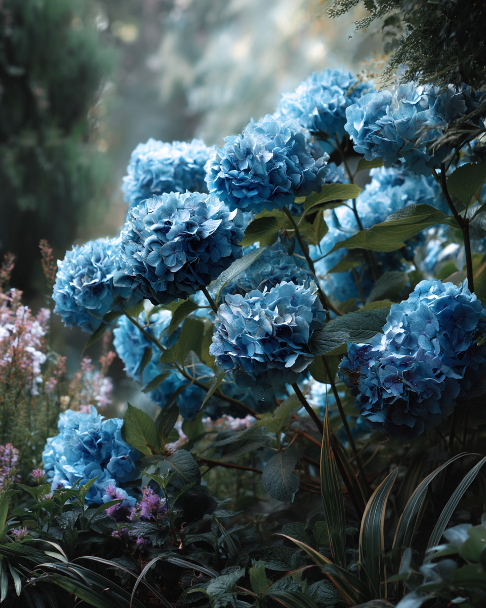 Teller Blue Hydrangea macrophylla