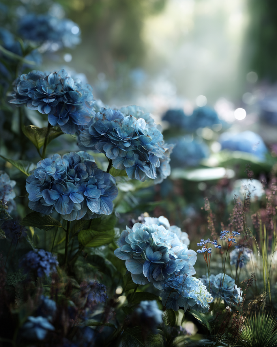Teller Blue Hydrangea macrophylla