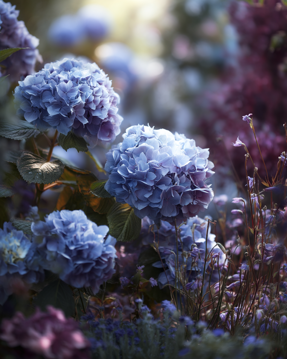 Teller Blue Hydrangea macrophylla
