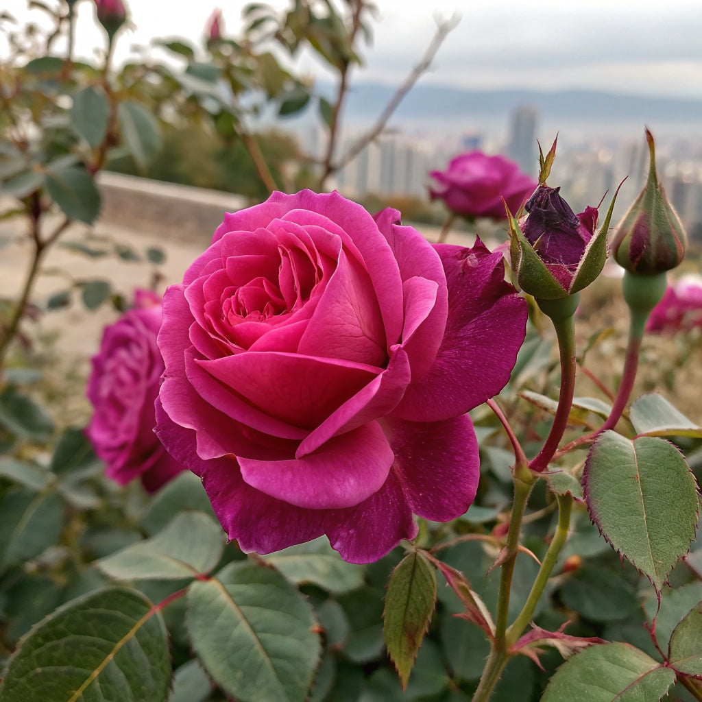 Old Port  Floribunda Rose