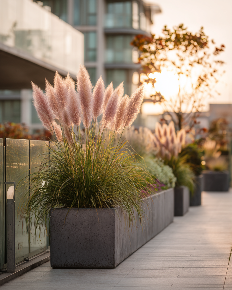 Pampas Grass Pink Cortaderia selloana