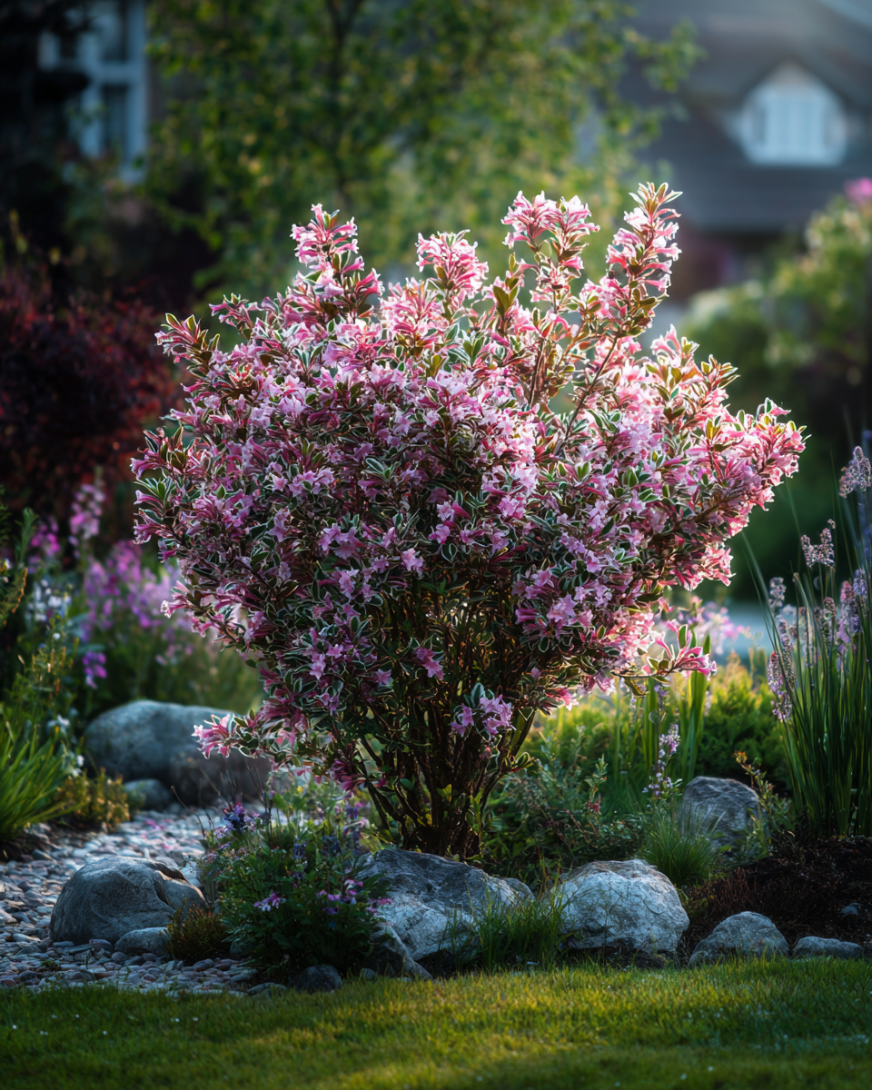 Weigela florida Variegata