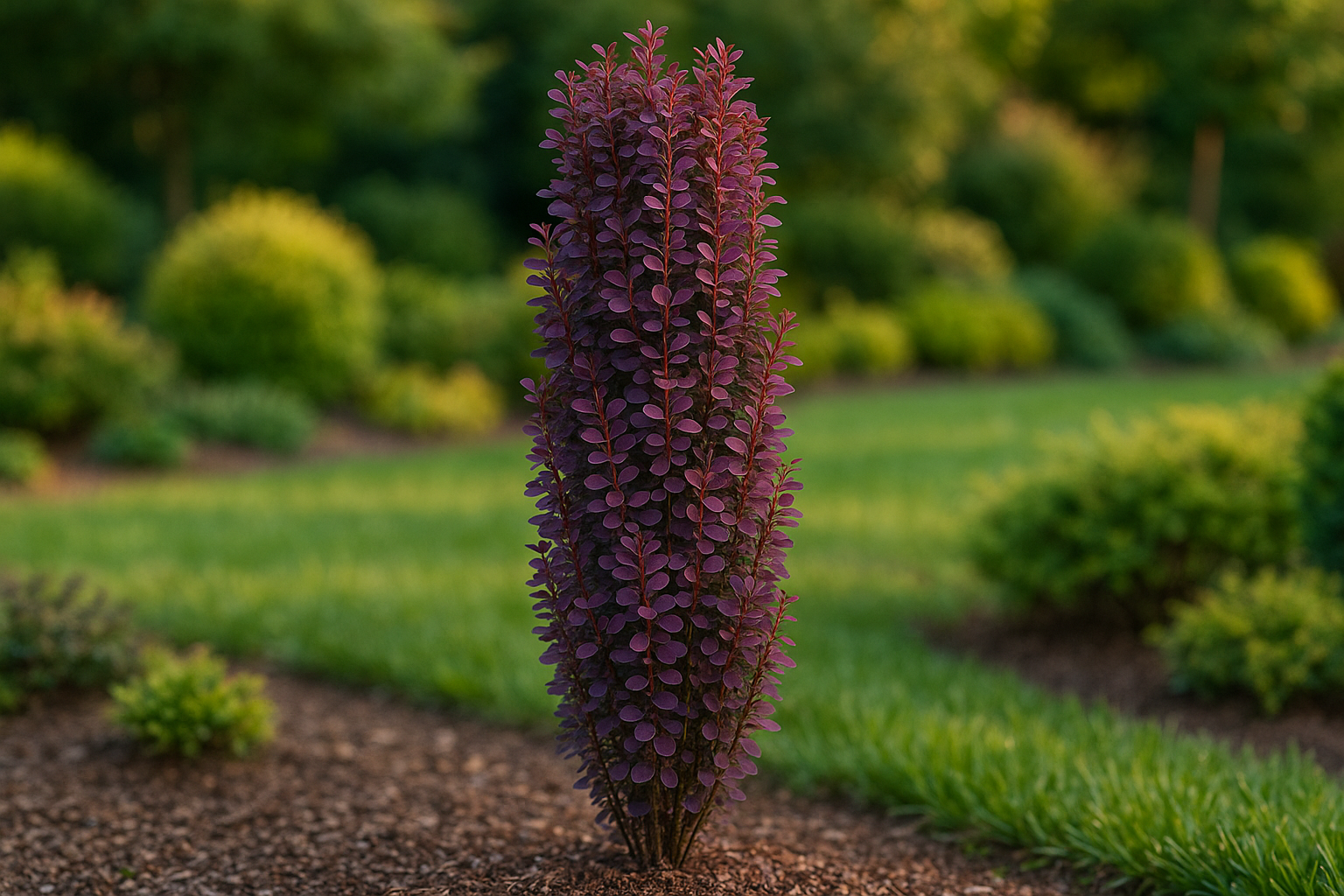 Декоративный барбарис ATROPURPUREA HELMOND PILLAR